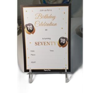 70th Birthday Celebration Invitations (17)~New~